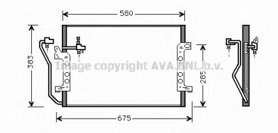AVA QUALITY COOLING msa5289 -  Конденсатор, кондиционер